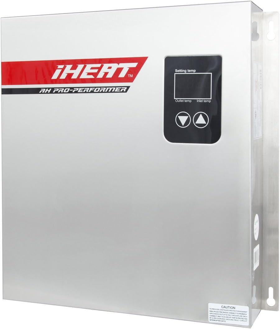 AHS24-D 240V 100A 24KW Stainless Steel Enclosure 3/4" MIP 16" by 17" by 3.5" Electric Water Heater, 17.5 lb (24 KW)