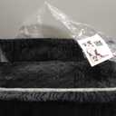 Dog Car Seat for Large Medium Dogs,Washable Pet CarSeat Under 55 lbs or 2 Small Dogs,Dog Booster Seat Travel Bed with Thick Cushion,2 Safety Leashes (Black/grey)