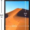 LaVie Home 11x14 Picture Frame for Wall Display, 11 x 14 Black Picture Frame with HD Plexiglas, 11 by 14 Poster Frame 1 Pack, Display Frame for Vertical or Horizontal, Classic Collection