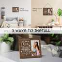 2 x Mom Picture Frame, Thank You Mom Photo Frame, Picture Frames Gift for Mother's Day Birthday Christmas, Mothers Day Gifts for Best Mom from Daughter Son, I'm so Thankful that God Made You My Mom -C01