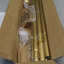 Gold Curtain Rods for Windows 48 to 84-92 Inch, Stainless Steel Long Curtain Rods for Bedroom, Living Room, Kitchen, Farmhouse, Outdoor