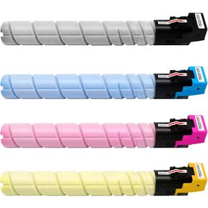 TN328 TN626 TN330 TN628 Toner Cartridge Compatible for Konica Minolta Bizhub C300i C360i C450i C550i C650i C250i C7130i Printer (Black/Cyan/Magenta/Yellow, 4-Pack)