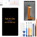 A-MIND for Samsung Galaxy Tablet A7 Lite 8.7“ SM-T220 SM-T227U Screen Replacement LCD Display Touch Screen Digitizer Assembly Glass Repair Parts (Not for SM-T225 SM-T225N)