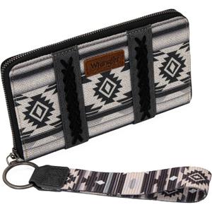 Montana West  Wrangler Wristlet Western Wallet Boho Aztec Credit Card Holder for Women (2203A Black)