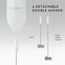 Flendy Rechargeable Milk Frother Handheld, Coffee Frother Handheld with USB-C Charging Stand, Electric Drink Mixer Handheld, Mini Electric Whisk Frother for Coffee, Matcha, etc