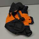 Dog Coat Dogs Jacket Waterproof Reflective Adjustable Dog-Winter Coats for Small Dogs Dachshund Coat-(Orange, Small)