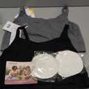 Momcozy Pumping Bra Hands Free, Pumping and Nursing Bra in One Holding Breast Pump for Spectra, Lansinoh, Medela, Black,Grey, 2pk, Large