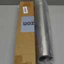 3 Inch Exhaust Pipe, T304 Stainless Steel (SS Tubo), Flared & Slotted End, Polished Finish, 17.3” Length, 3” OD-to-ID Adapter, Thickened Wall Straight Tubing for Car Truck Exhaust System