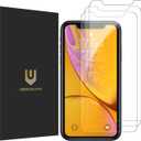 UNBREAKcable Shatterproof Screen Protector for iPhone 11/ iPhone XR [3-Pack] [Easy Installation Frame] 9H Hardness[99.99% HD Clear] [Bubble Free] for Apple 6.1''