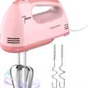 Hand Mixer Electric, Small Food Mixer 7 Speeds Handheld Blender, 304 *(2* Beater, 2*Dough Hook) Kitchen Blender for Cream, Cookies, Dishwasher Safe