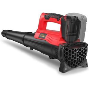 Leaf Blower for Milwaukee 18V Battery, 450CFM Electric Leaf Blower with 130MPH, Copper Motor, Handheld for Lawn Care, Yard (Battery Not Included) (Red)