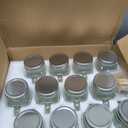 TANGLONG Mason Jar Cups, Mason Jars With Handle And Lids, Drinking Glasses Cups, Glass Mugs with Handles 16 oz 12 Pack, 12 Count