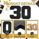 Cardboard Number for Charcuterie 30 Set Fillable Tray 10.2'' Black Charcuterie Paper Box for 30th Birthday Anniversary Party Decorations Chocolate Candy Cupcake Container