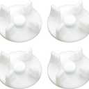 4Pcs Motor Coupler for Eco Twin, Eco Plus and Blue Leaf Mixers,White, Mixer Replacement Part