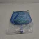 Pool Skimmer Leaf Net & Pole - Fine Mesh Cleaner Scoop - Leaf Net for Pond, Spa, Hot Tub - Large Screen Skimmer for Above Ground Or Inground Pools, Strainer Cleaning Tools & Accessories - Blue 60"