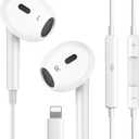 Wired Headphones for iPhone Ear buds with Lightning Connector (Built-in Microphone & Volume Control) Earbuds Compatible for iPhone 14/14 Pro/14 Plus/13/12/11/XR/XS/X/8/7Official Certified Earphones