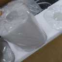 6-Light Bathroom Light Fixtures, Vanity Lights for Mirror with Textured Milky White Glass Shade, E26 Base Modern Kitchen Light Fixtures Wall Sconce Light - Black