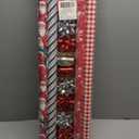 LaRibbons Christmas Wrapping Paper Set, Classic Santa & Snowflake & Plaid Design with Gift Bow & Ribbons & Tags, Perfect for Holiday, Season Party, 30 Inch X 10 Feet (4Rolls, 100 sq.ft.ttl.)