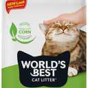 WORLD'S BEST CAT LITTER Comfort Care Unscented, 32-Pounds - Natural Ingredients, Quick Clumping, Flushable, 99% Dust Free & Made in USA - Long-Lasting Odor Control & Easy Scooping