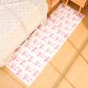 Coquette Pink Bow Runner Rug 2 x 6 ft Large Pink Bow Soft Washable Rug with Non Slip, Low Pile Stain Resistance Carpet for Entryway Hallway Kitchen Laundry Living Room