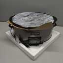 Crock-Pot Large 8-Quart Programmable Slow Cooker with Auto Warm Setting Black Stainless Steel