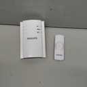 Philips Wireless Doorbell Kit, Plug-In Reciever, 1 Push Button, 2 Melodies, 4 Volume Levels, 150 Ft Range, White, DES2120W/27