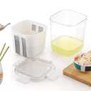 Greek Yogurt Strainer, 1800ml Multi Yoghurt Maker Strainer with Fine Mesh Bag & Lid for Thick Greek Yogurt, Soybean Milk, Kefir, Berries, Soup, Fruit Juice, Coffee (1800 ml)