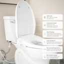 Moen EB1500-E 3-series Electronic Bidet Toilet Seat with Heated Seat and Remote Control - White, Adjustable Temperature and Pressure, Self-cleaning Nozzle, Comfort, Hygienic