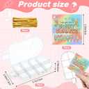 Teyva Daily 24 Sets End of School Year Student Gifts Bulk Clear Ice Cream Shape Boxes with Cards and Gold Ribbons Ice Cream Party Favors Candy Container Graduation Gift Set for Birthday Wedding