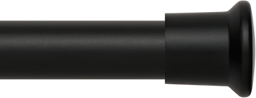 Curtain Rods for Windows 30 to 55 inches,Adjustable Curtain Rods,Easy InstallBlack