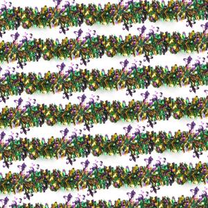 100 Feet Mardi Gras Tinsel Garland Gold Green Purple Christmas Tree Tinsel Garland Metallic Twisted Hanging for Mardi Gras Oktoberfest Birthday Party Decoration, A