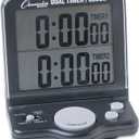 Champion Sports Dual Timer, Black, 4-1/2 in W X 5 in H