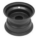 lkoewqzamx 7in ATV Rim Wheel 3 Bolt for 125cc ATV models, Black Steel, 16x8-7 Tire Space