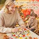 delaimastor Fall Religious Jesus Craft Kit DIY Religious Cross Craft Kit Fall Hankful Heart Trees Crafts for DIY Thanksgiving Craft Supplies School Classroom Fun Activities