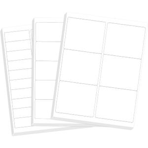 L LIKED Assorted Printable Sticker Paper, 30 Sheets 8.5" x 11" Address Labels for Laser/Inkjet Printers, Matte White, Strong Adhesive - 460 Labels
