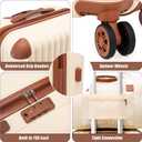 Cosbarn Luggage Sets 5 Piece Suitcases with Wheels, Suitcase Set ABS Hard Case Luggage with TSA Lock Spinner Wheels Durable Travel Luggage