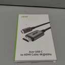 acer USB C to HDMI Cable for Home Office 6.6FT (4K@60Hz), Thunderbolt 4/3 Compatible, High-Speed Type C to HDMI 2.0 Braided Cord for MacBook, iPhone 17/16 Pro/Max, iMac, iPad Pro, Galaxy S25, Surface