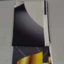 CSFOTO 8x8ft Happy Birthday Backdrop Black Gold Birthday Party Background for Photography Adult Bday Decoration Banner Photo Shooting Props