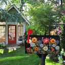 Summer Spring Colorful Daisy Mailbox Covers Magnetic Large Size 25.5x21 Inch Flowers Mailbox Cover Oversized Seasonal Floral Letter Post Box Wraps Standard Size for Garden Outside Decoration