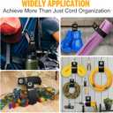 Storage Straps for Men - Extension Cord Organizer Holder, Cable Wrap Keeper, Garage Wall Organization, Stocking Stuffers and Gifts for Men Who Have Everything (Assorted 6 Pack (10"/13"))