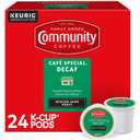 Community Coffee Cafe Special Decaf 24 Count Coffee Pods, Medium Dark Roast, Compatible with Keurig 2.0 K-Cup Brewers, 24 Count (Pack of 1) (EXP 07/11/27)
