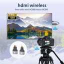 2026 Upgraded Wireless HDMI Transmitter and Receiver 328FT/100M, 4k Decode 1080P Output, Plug & Play Portable 2.4g/5g, Wireless Hdmi Extender Kit to Monitor from Laptop/PC/Projector/TV Box