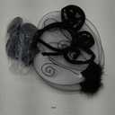 Yopyame Fly Costume Bug Wings Accessories - 6PCS Black Butterfly Wings Velvet Bug Antenna Headband and Bug Glasses Insects Hairband Glasses Wings Costume Accessories Set for Adults Kids Cosplay Party