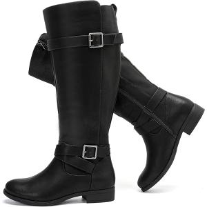 Luoika Women's Wide Width Knee High Boots Extra Wide Calf Winter Boots  10.5XW