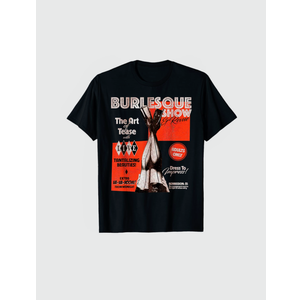Sexy Retro Burlesque Poster 50s Vintage Distressed T-Shirt, M