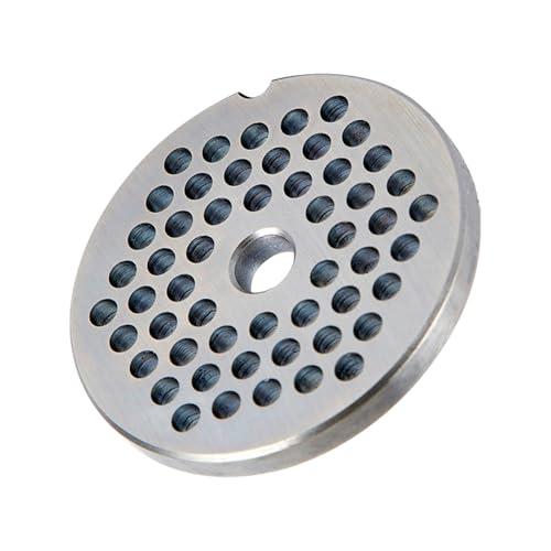 #22 Stainless Steel Meat Grinder Plate Discs Blades Compatible with Meat Grinders,Cutting Disks Heavy Duty (6/25 Hole Plate)