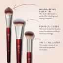 BK Beauty Core Complexion Trio Makeup Brushes Set (3PC) Foundation, Concealer, and Blending Brushes for Liquid, Cream & Powder Vegan, Cruelty-Free, Ultra-Soft Face Makeup Brushes