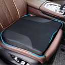 Allaboutsla Car Seat Cushion, Car Seat Cushions for Driving with Comfort Memory Foam - Sciatica & Back Pain Relief, Suitable for Car, Truck, Office Chair (Black)