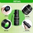 Monocular Telescope, Upgrade 40 x 60 Portable Telescope, Monoculars for Adults High Powered, Suit Stargazing, Hunting, Bird Watching, Hiking Travel, Camping, Black