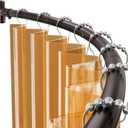 AmazerBath 20-84 Inches Arched Curved Shower Curtain Rod, Heavy Duty Shower Rod Rust Proof Bathroom Curtain Rod, Adjustable Telescoping Design Easy Segmented Installation, Need to Drill, Bronze